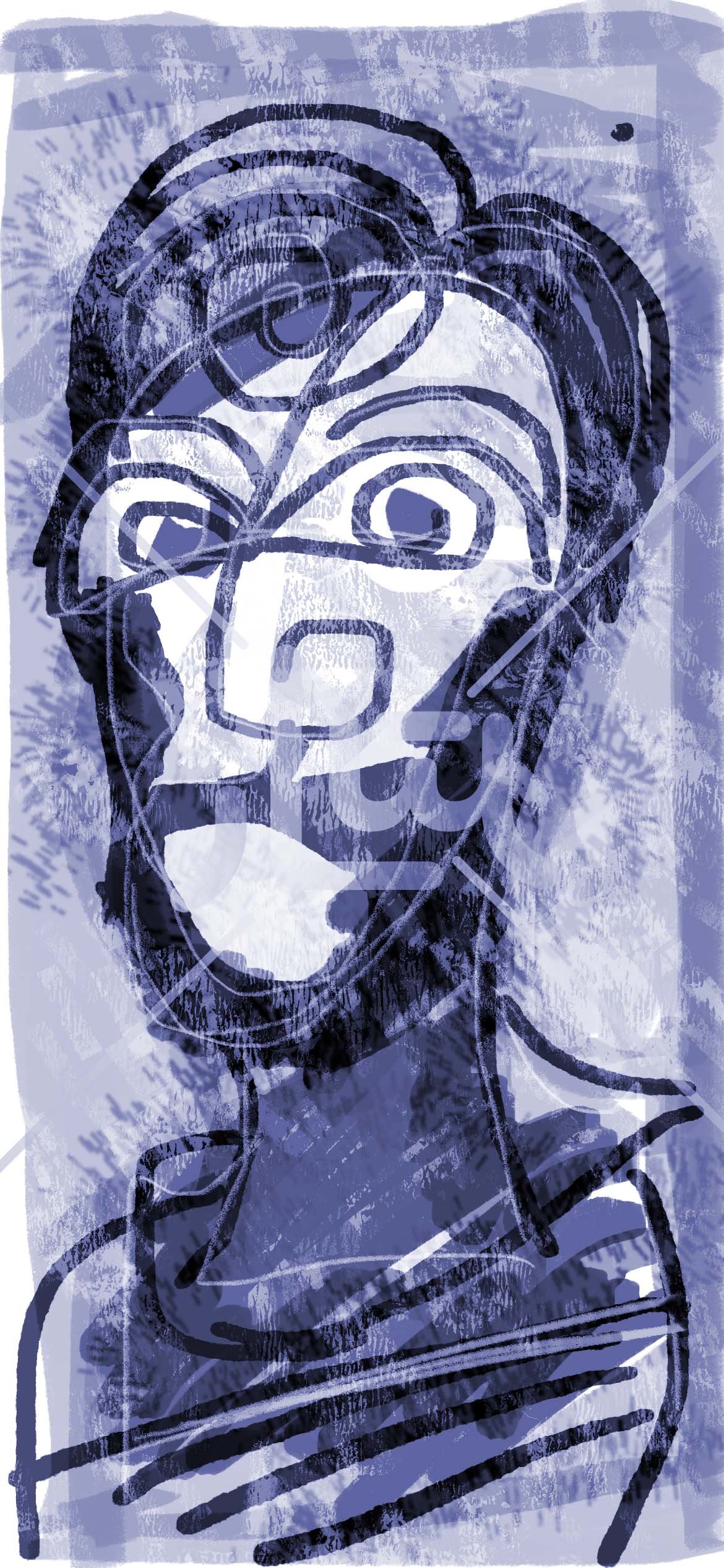 The Watcher by Bonfelle, blue version