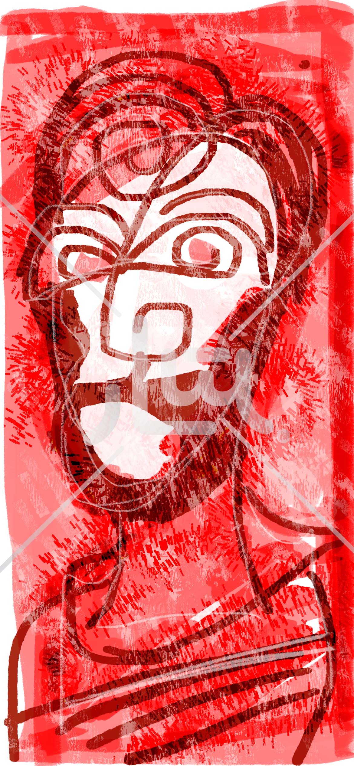 The Watcher by Bonfelle, red version