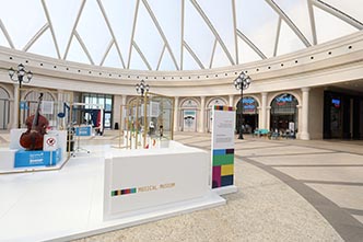 Shop Bahrain: a festival exhibit in a mall atrium, creative direction by Bashar Daas