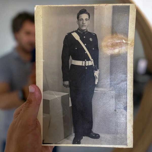 Echoes in the Pixels: restoring and animating an 80-year-old photograph of the artist's grandfather